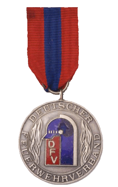 Medaille für internationale Zusammenarbeit des Deutschen Feuerwehrverbandes in Silber
