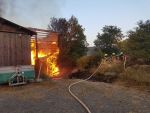 Scheunenbrand in Merkenbrechts