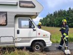 Schwierige Wohnmobilbergung im Auwiesenweg