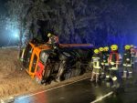 Fordernde nächtliche LKW Bergung auf der L55