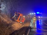 Fordernde nächtliche LKW Bergung auf der L55