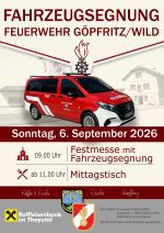 Ankündigung Festakt - Segnung Denkmal "Die vergessenen Feuerwehren des Truppenübungsplatzes Döllersheim"